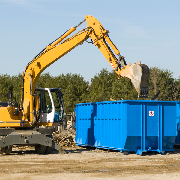 are there any restrictions on where a residential dumpster can be placed in Shelburne